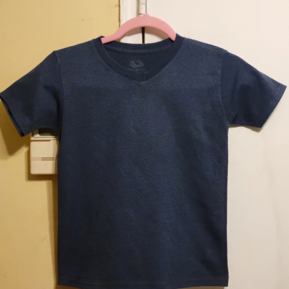 Fruit of the Loom Kids Navy Short Sleeve Tee Size 6X